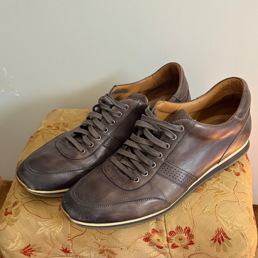 Men's Brown Leather Casual Shoes